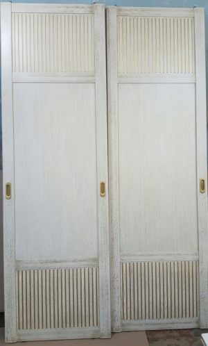 Двери для шкафа купе с фрезеровкой Северск